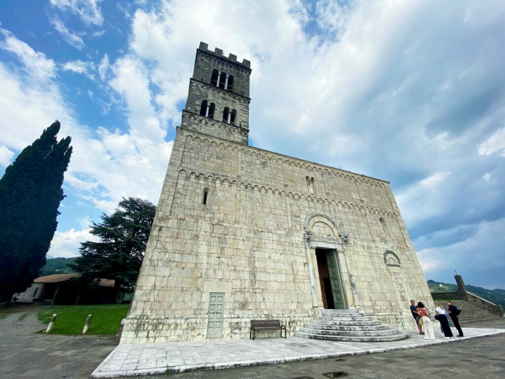 The Collegiate Church of San Cristoforo in Barga, Italy dates back to the 11th century.